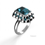 3d render of ring