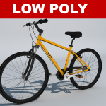 Low polygon 3d bike