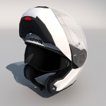 Low polygon 3d motorcycle Helmet