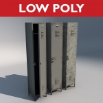 Low polygon 3d locker